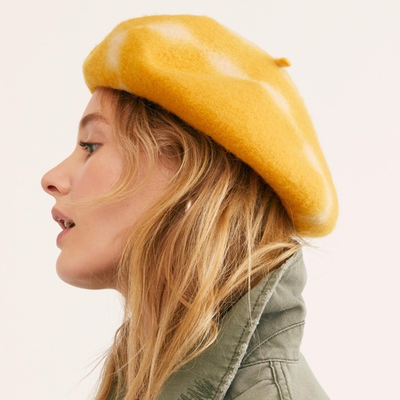 Free People Static Tie Dye Beret - Picture 3 of 3